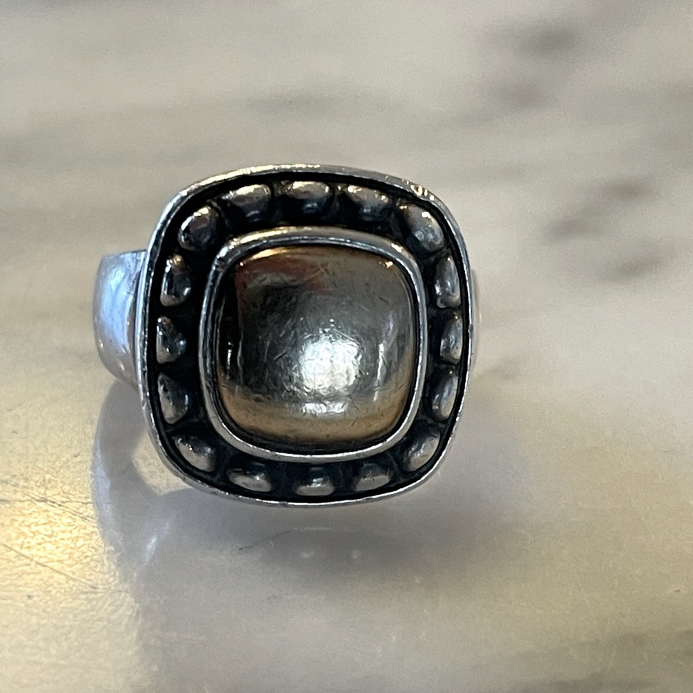 Retired James Avery Startling Silver and 14k gold ring
